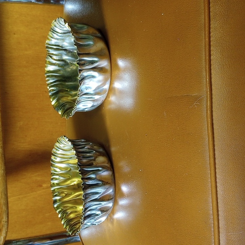 2 ESC Heavy Silverplate Bowls Lined w/ 24 Kt. Gold
